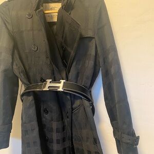 Burberry Black Trench Coat without Belt